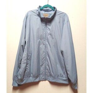 Vintage 90s Scandia Woods Mens Jacket Bomber 2XL Blue Polyester Lined, Pockets